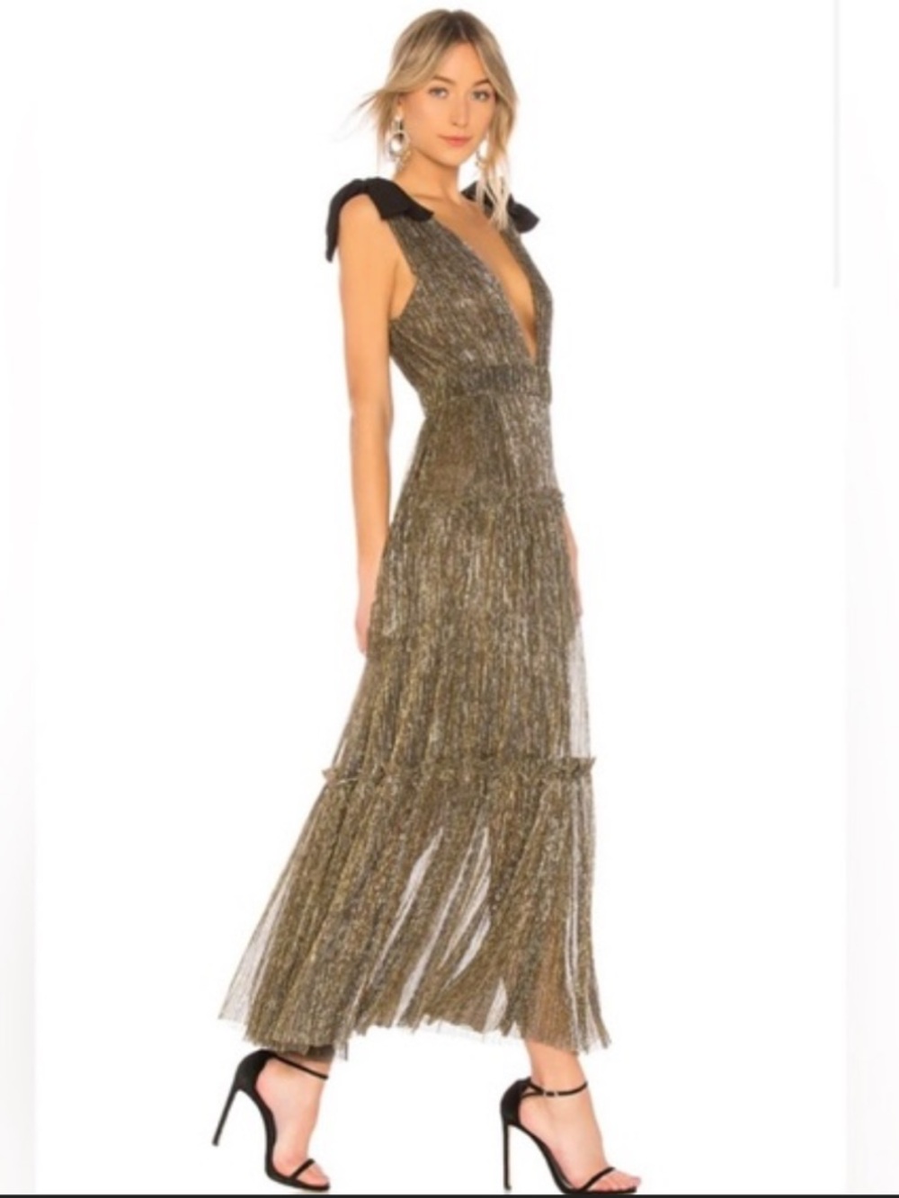 Sabina Musayev Ray Dress in Gold